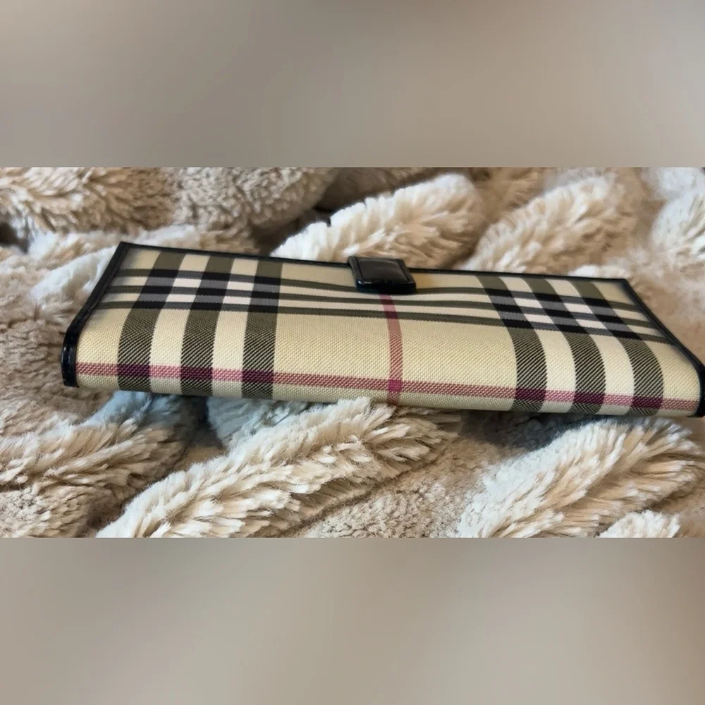 Burberry | Women’s Plaid Coated Canvas Long Wallet Leather Trim *Luxury - Picture 9 of 12